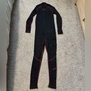 Alpinestars Ride Tech Lite Base Layer Suit – Black/Red (Size M/L)